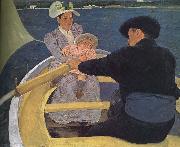 Mary Cassatt Floating boat oil